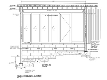 Melyn Tregwynt, Steel Elevation